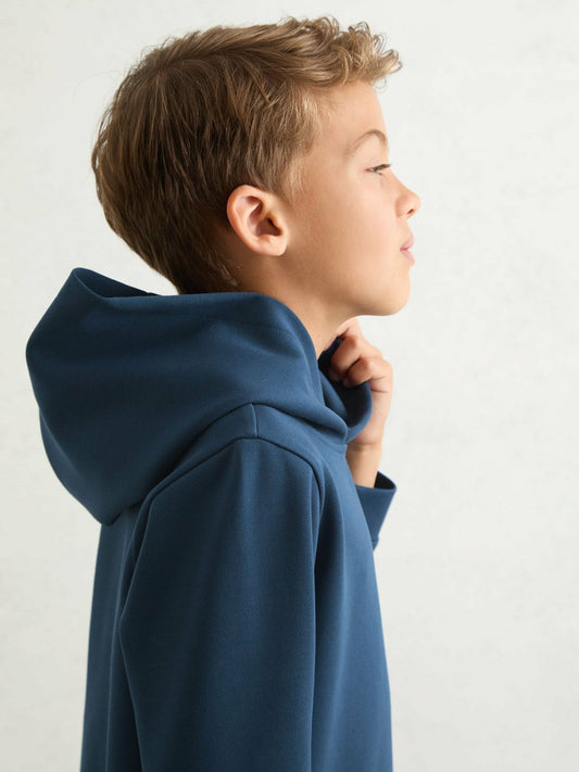 Interlock Jersey Hoodie Ocean Blue | Children & Baby