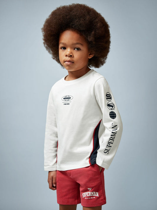 3-9 yrs Superman Cotton Logo T-Shirt White | Children & Baby