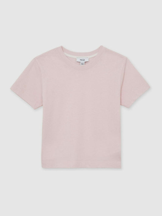 9-13 yrs Cotton Crew Neck T-Shirt Pink | Children & Baby
