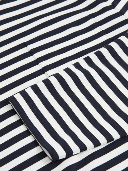 Striped Crew-Neck T-Shirt Navy/White | Men