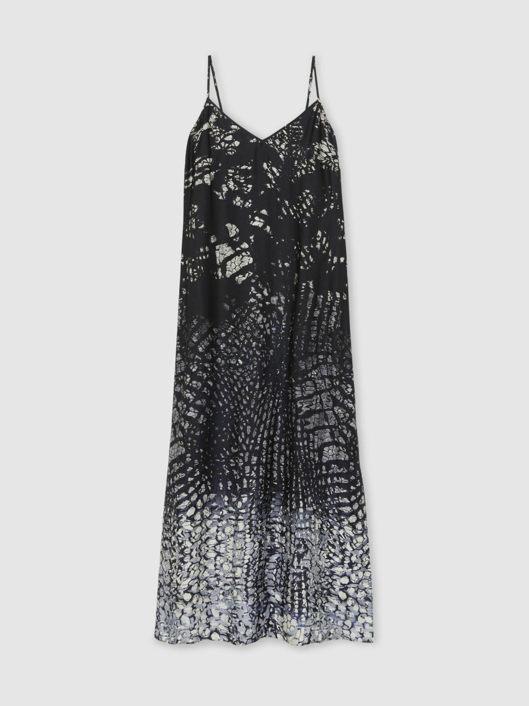 Printed Maxi Slip Dress Navy | Women