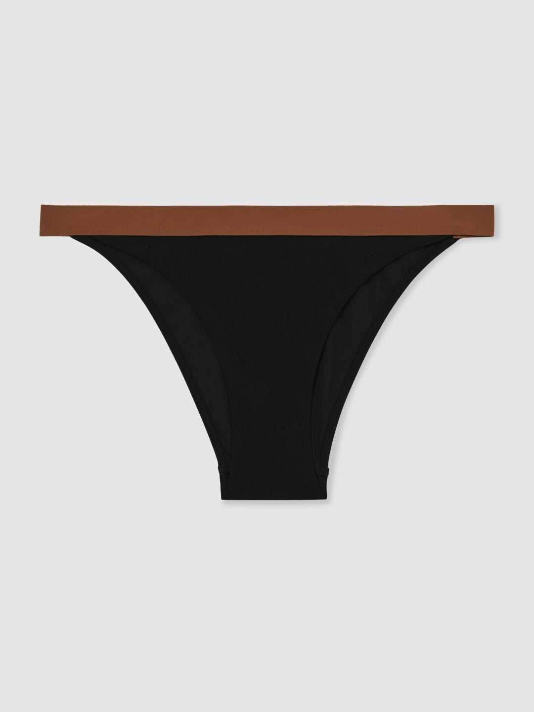 Contrast-Trim Bikini Bottoms Black/Tan | Women