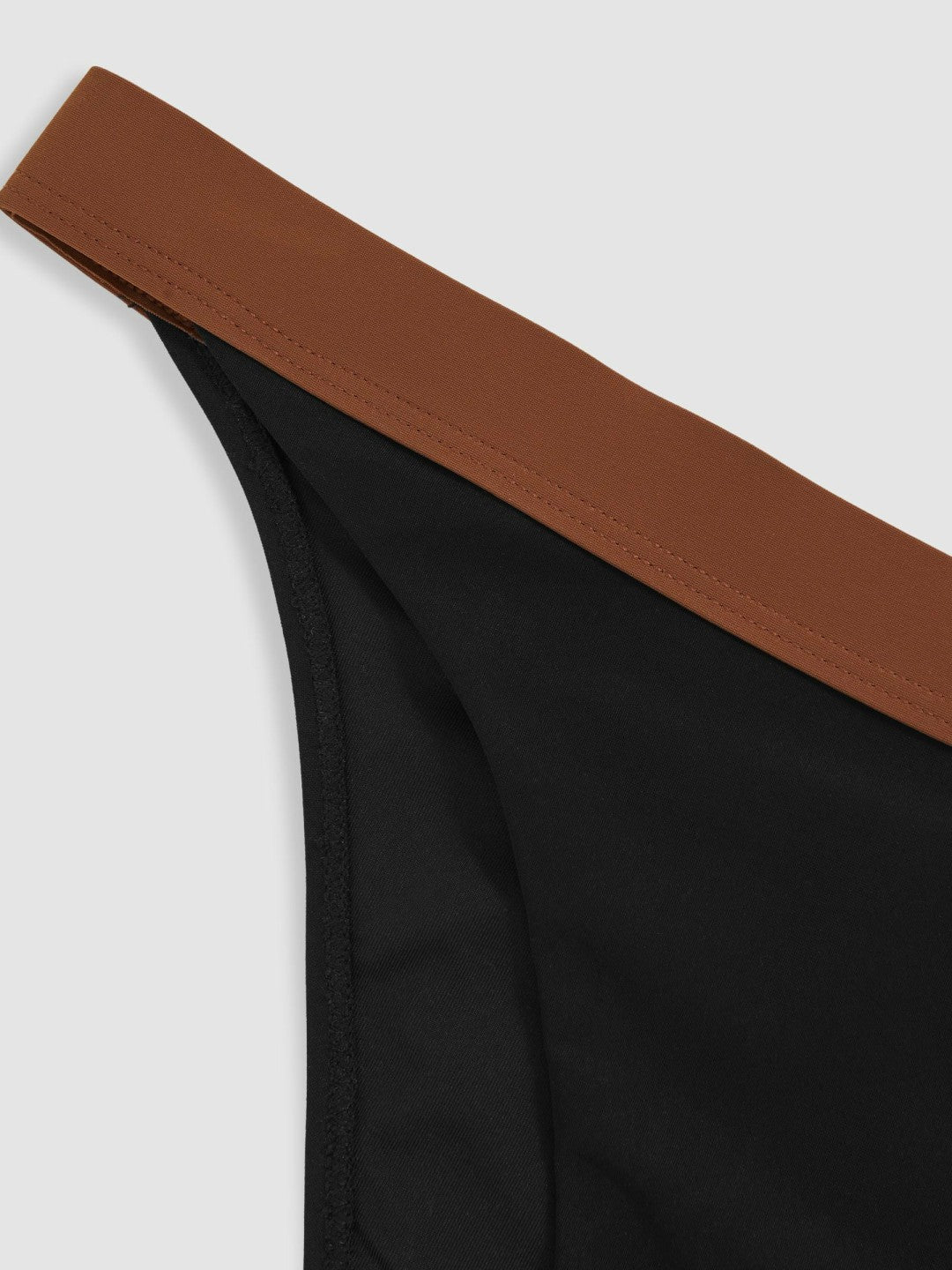 Contrast-Trim Bikini Bottoms Black/Tan | Women