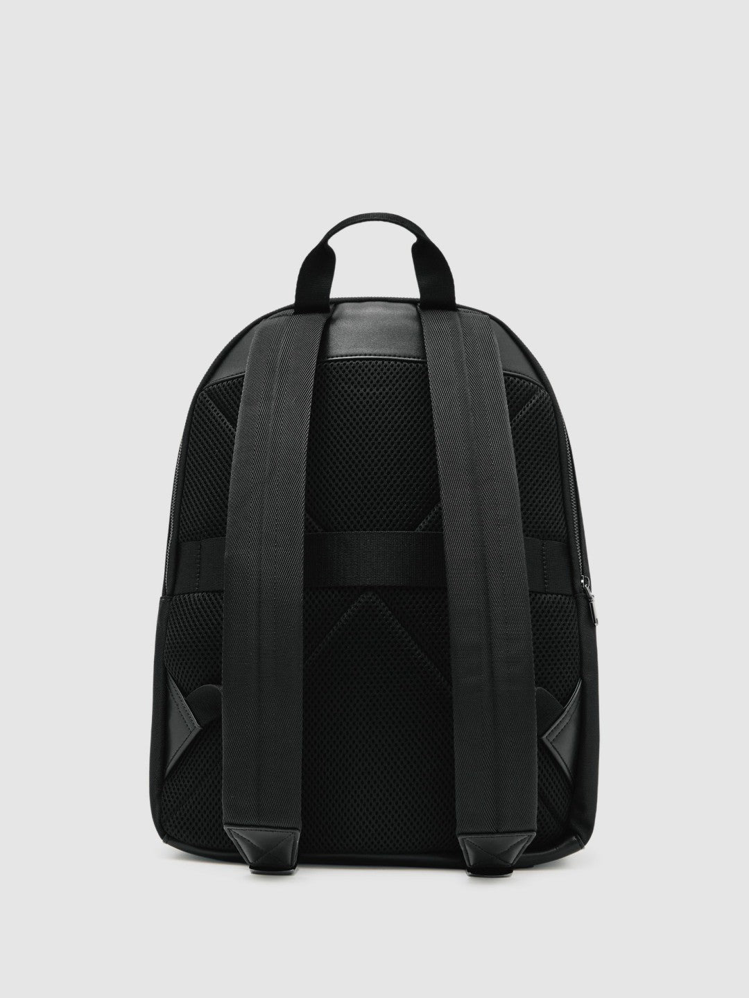 Woven Zipped Backpack Black | Men