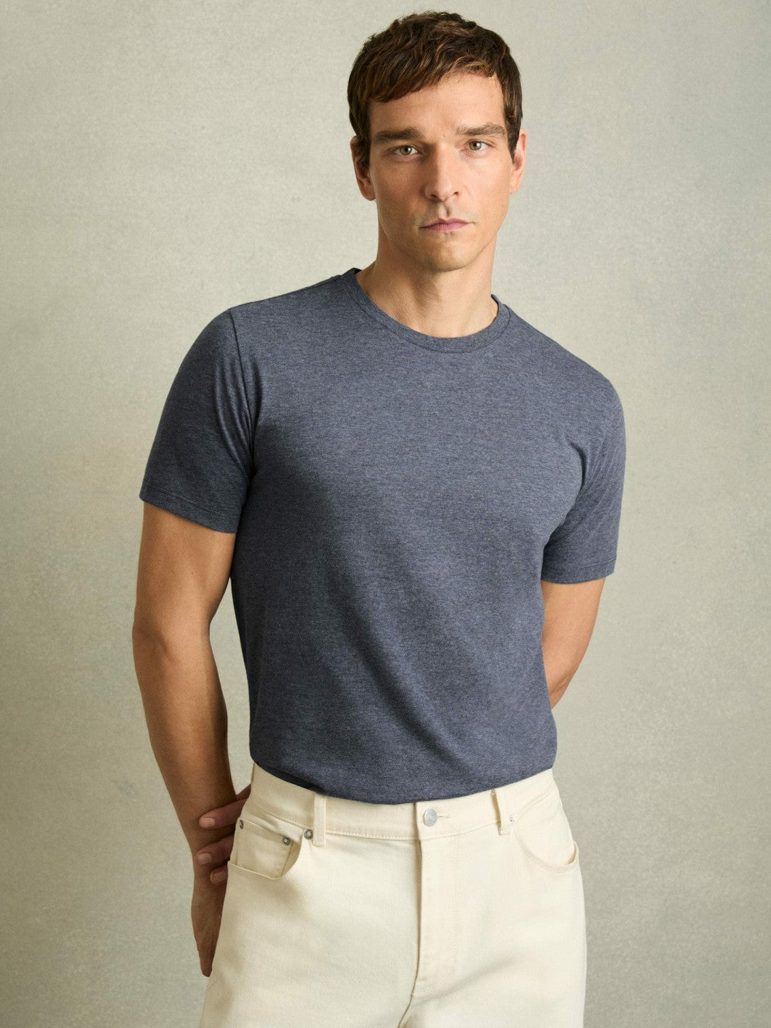 Cotton Crew Neck T-Shirt  | Men