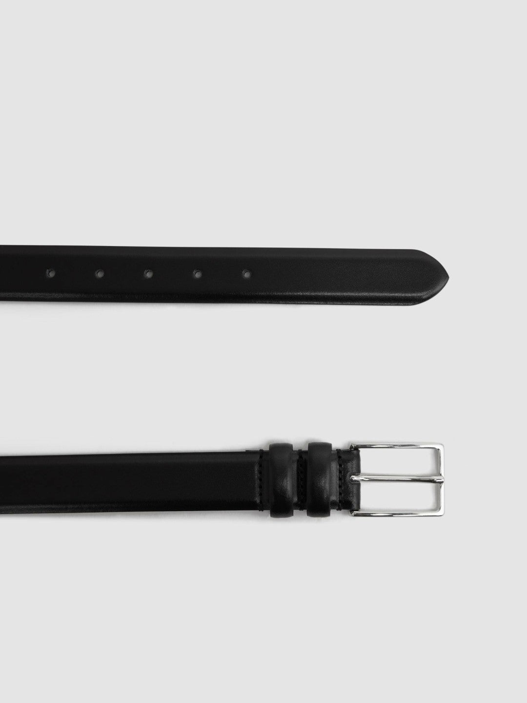 Smooth Leather Belt Black | Men