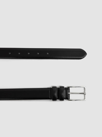Smooth Leather Belt Black | Men