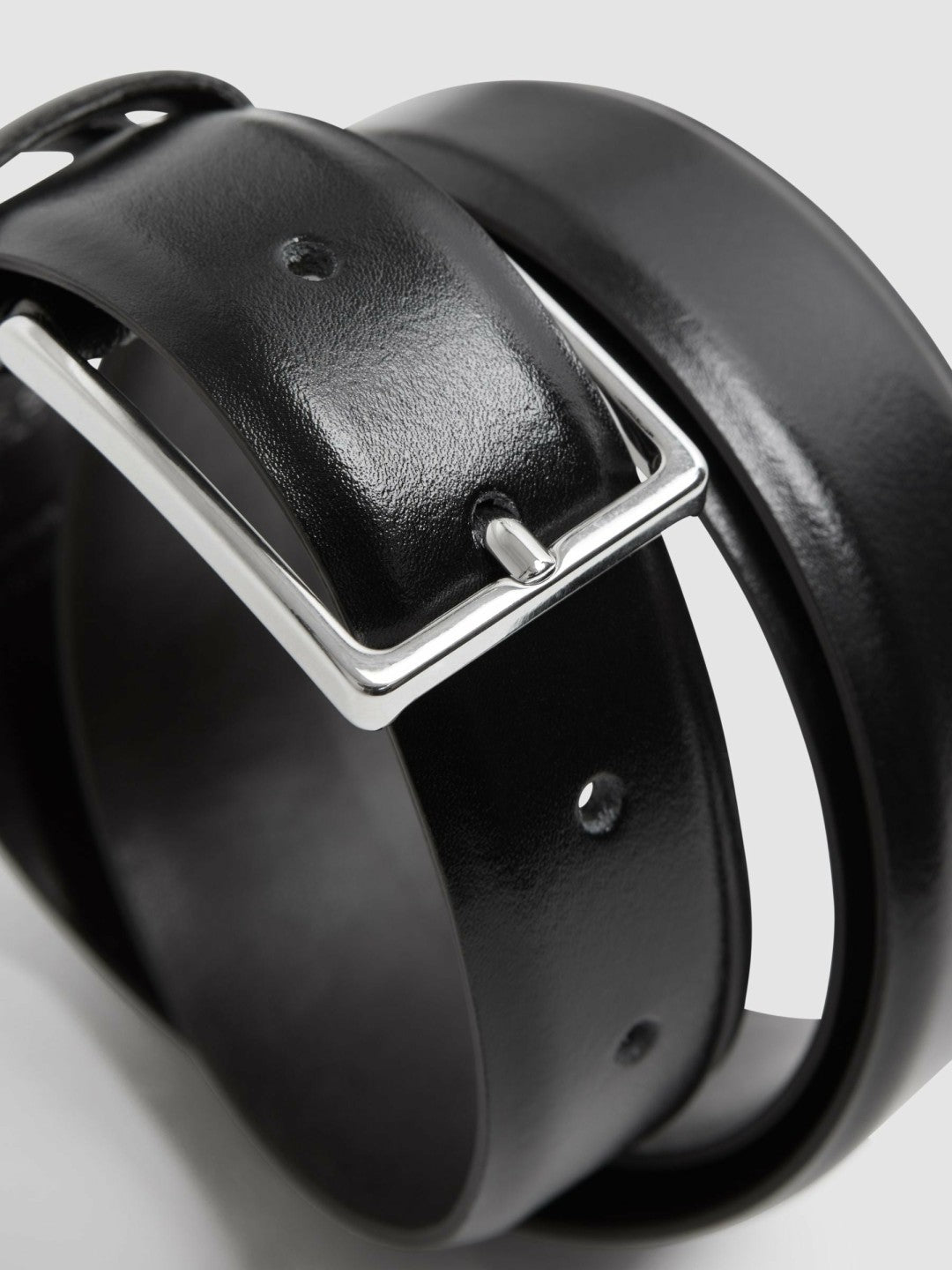 Smooth Leather Belt Black | Men