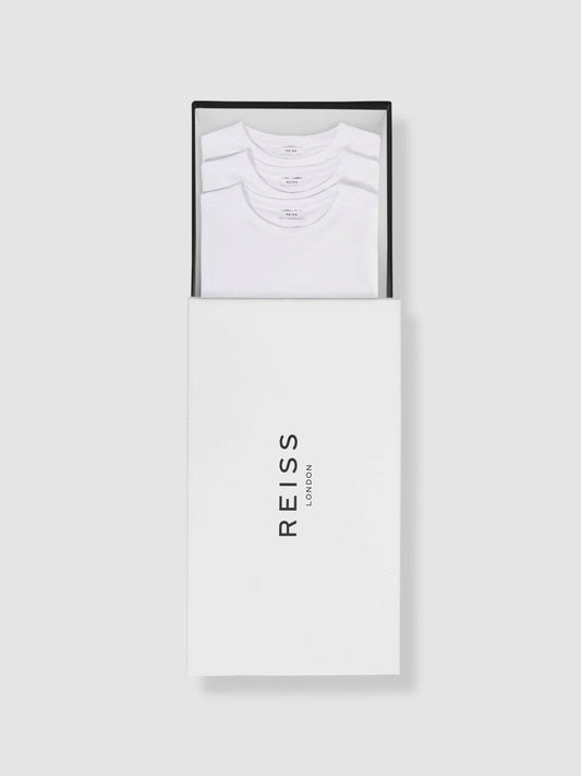 Three Pack Of Crew Neck T-shirts White | Men