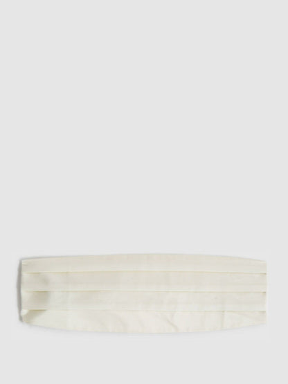 Silk Cummerbund Ivory | Men