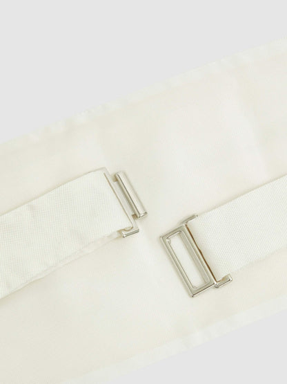 Silk Cummerbund Ivory | Men