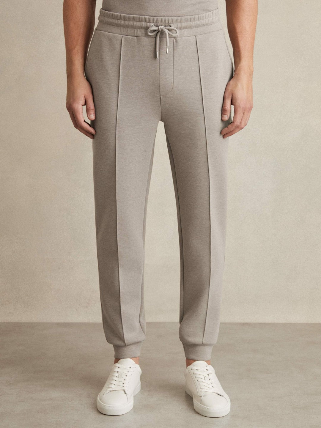 Drawstring Jersey Joggers Taupe | Men
