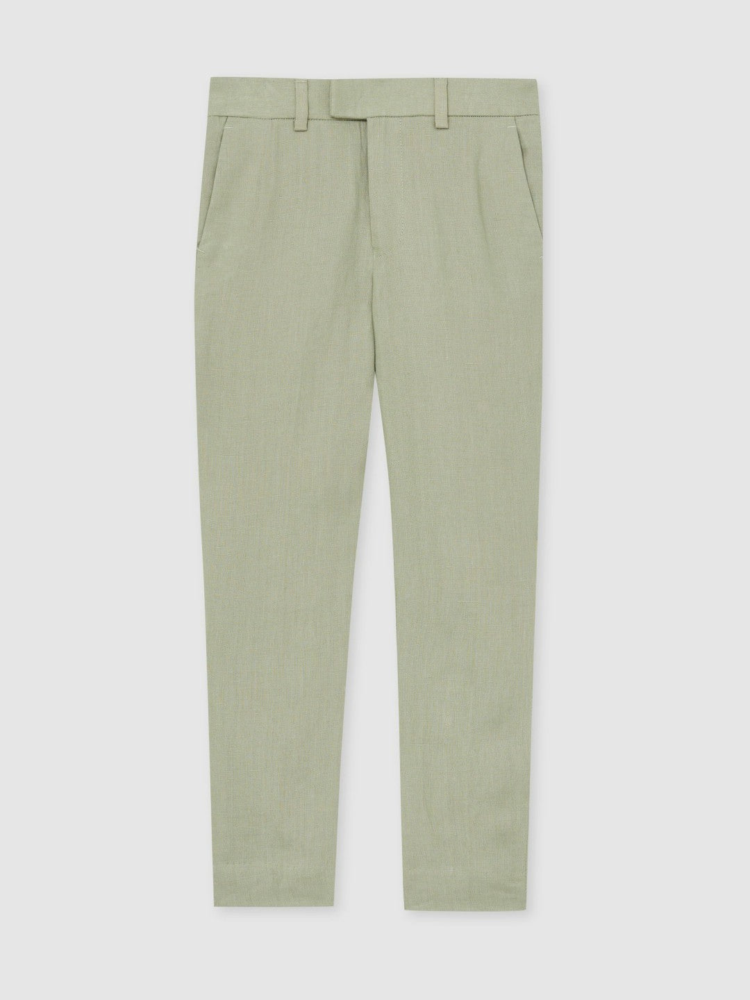 9-13 yrs Slim Fit Linen Adjustable Trousers Apple | Children & Baby