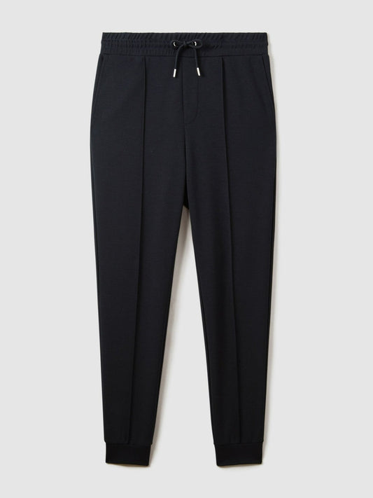 Drawstring Jersey Joggers Navy Blue | Men
