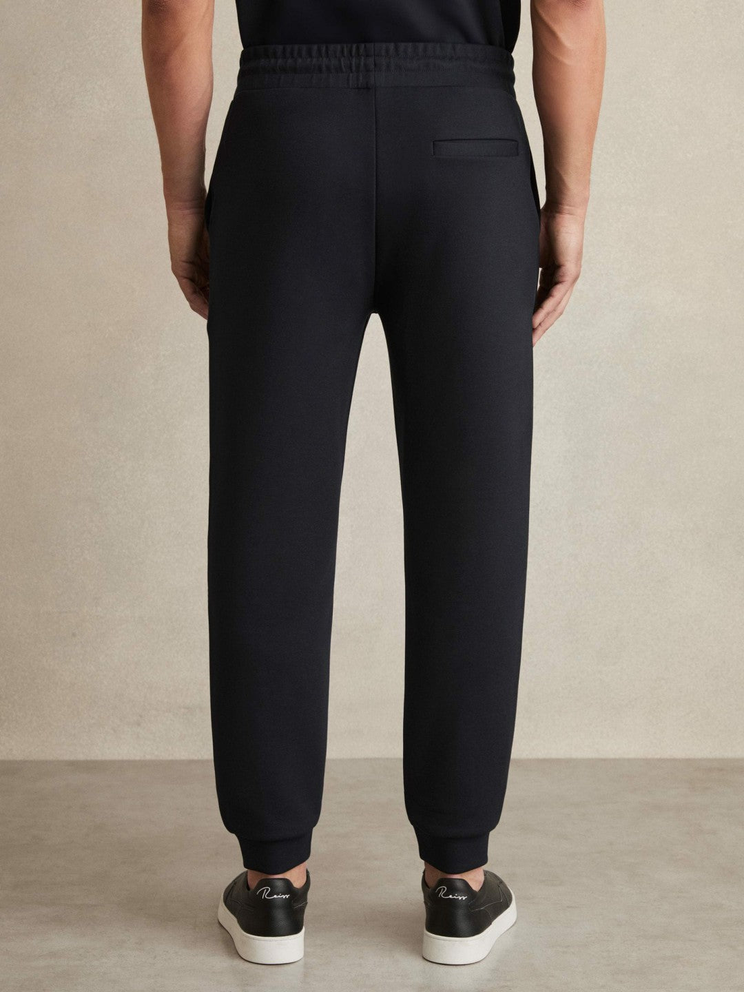 Drawstring Jersey Joggers Navy Blue | Men