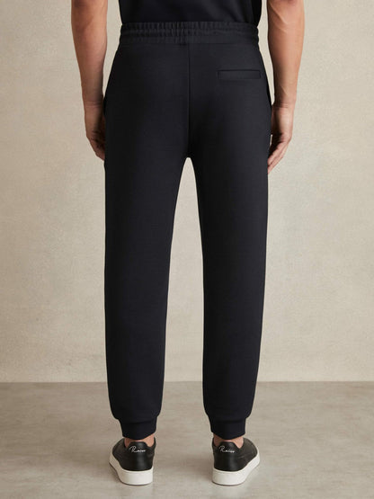 Drawstring Jersey Joggers Navy Blue | Men