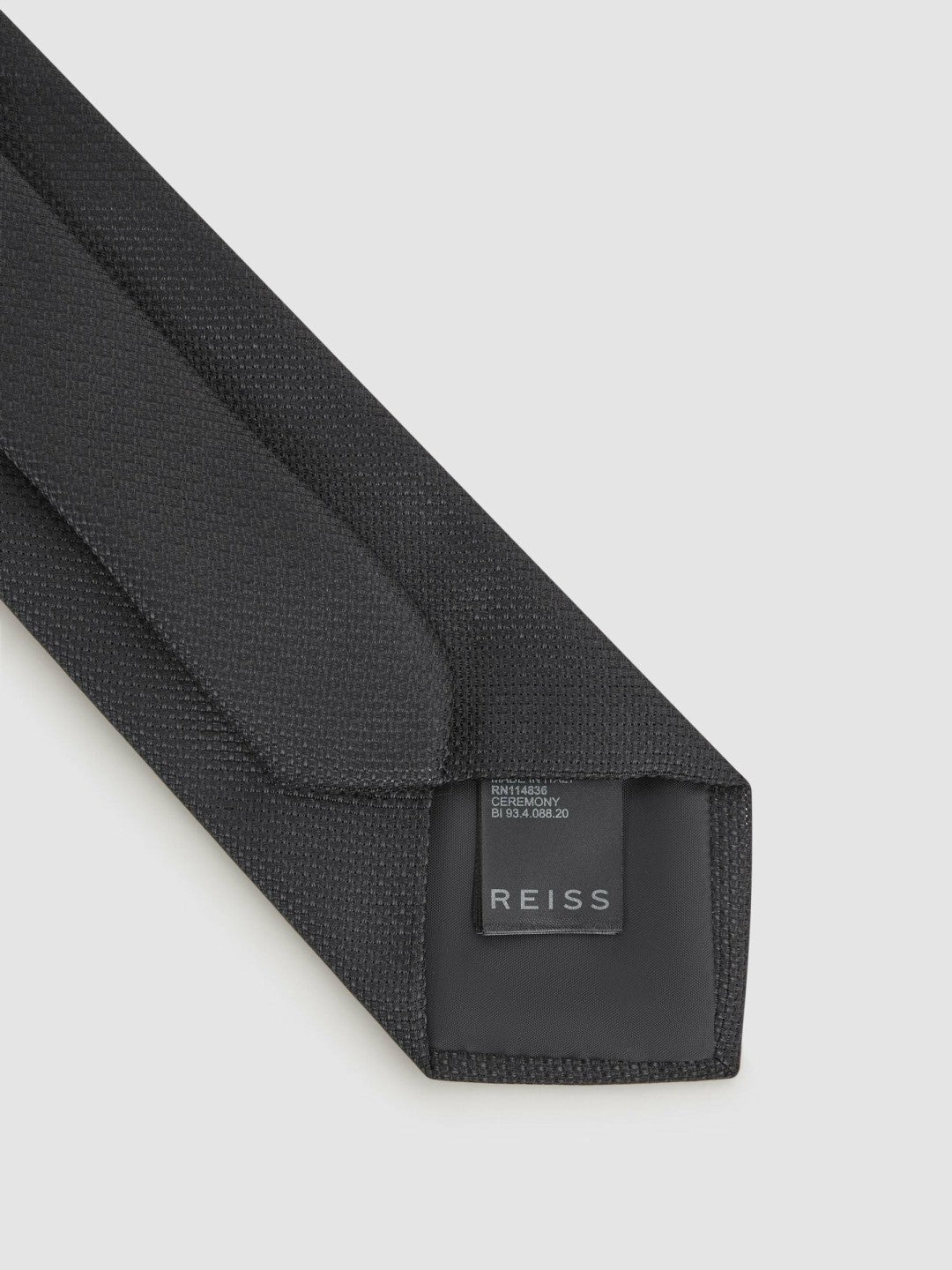 Textured Silk Blend Tie Black | Men