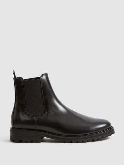Leather Chelsea Boots Black | Men