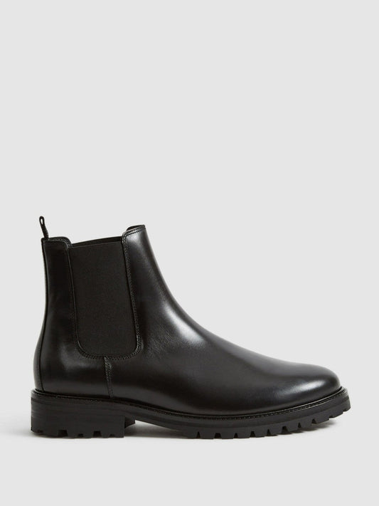 Leather Chelsea Boots Black | Men