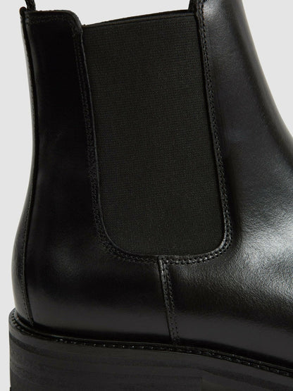 Leather Chelsea Boots Black | Men