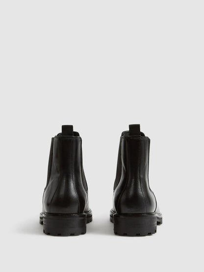 Leather Chelsea Boots Black | Men