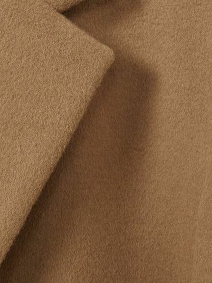 Wool Blend Single Breasted Epsom Overcoat Camel | Men