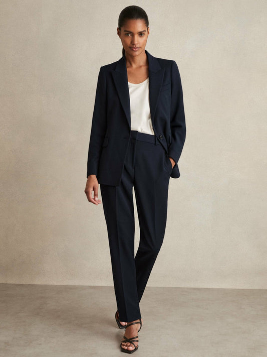 Slim Fit Suit Trousers Navy | Women