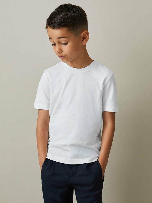 3-9 yrs Three Pack Of Crew Neck T-Shirts White | Children & Baby
