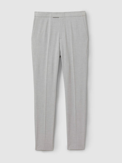 Slim-Fit Drawstring Trousers Grey | Men
