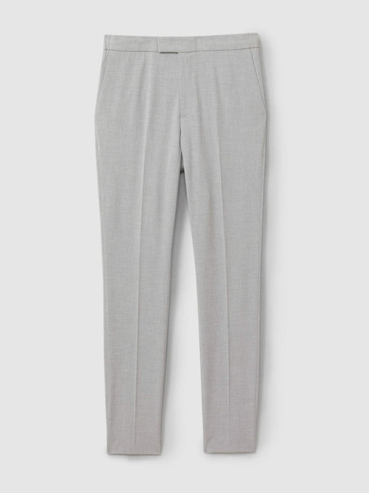 Slim-Fit Drawstring Trousers Grey | Men
