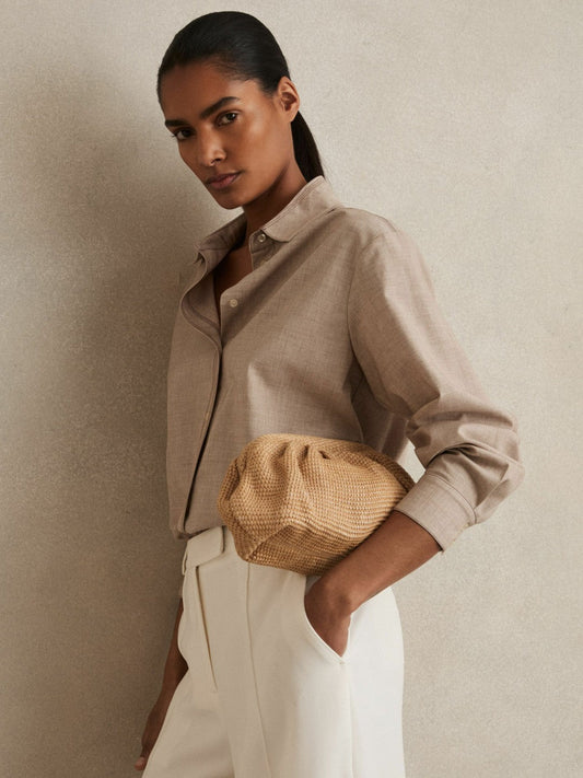 Raffia Clutch Bag Natural | Women