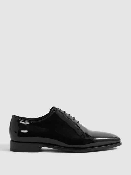 Patent Leather Lace-Up Shoes Black | Men