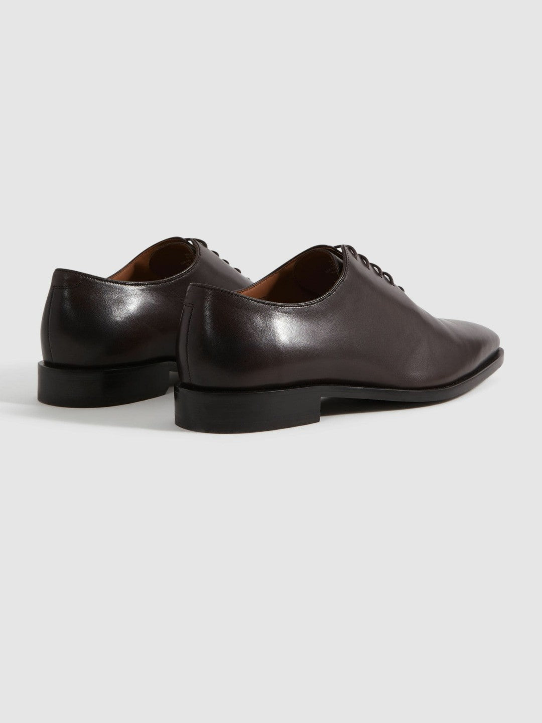 Leather Lace-Up Shoes Dark Brown | Men