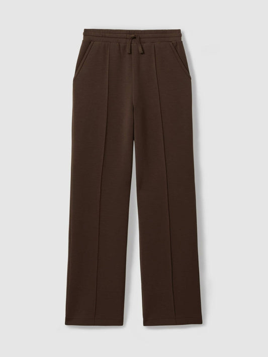 Interlock Wide-Leg Joggers Chocolate | Women