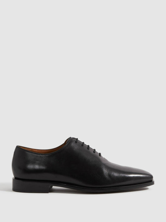 Leather Lace-Up Shoes Black | Men