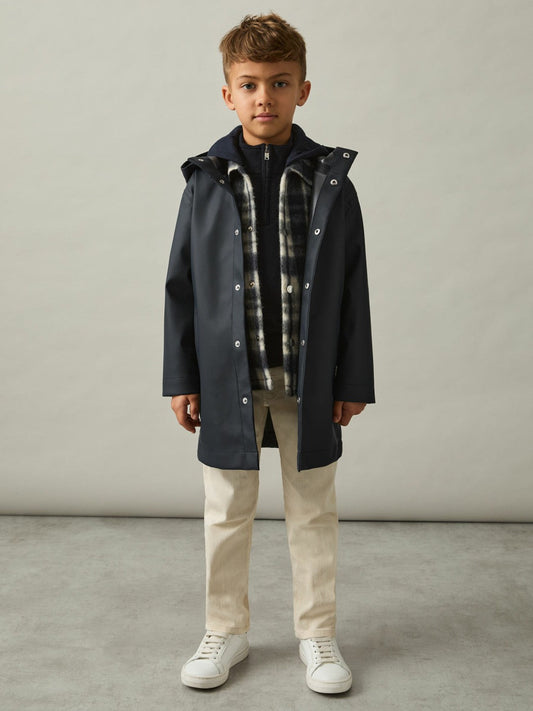 3-9 yrs Water Repellent Hooded Coat Navy | Children & Baby