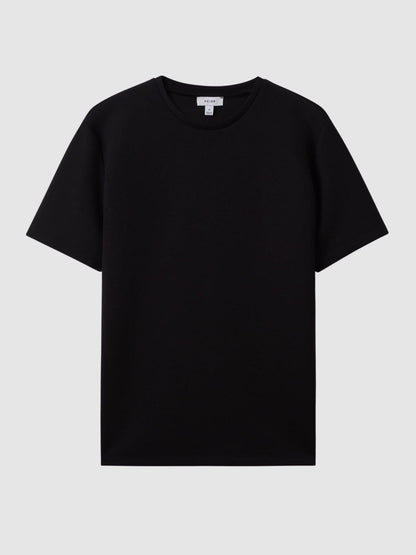 Interlock Jersey Crew Neck T-Shirt Black | Men