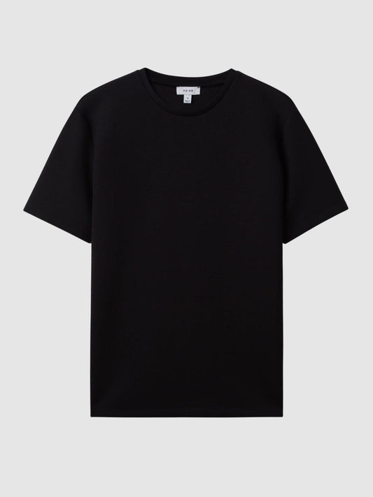 Interlock Jersey Crew Neck T-Shirt Black | Men