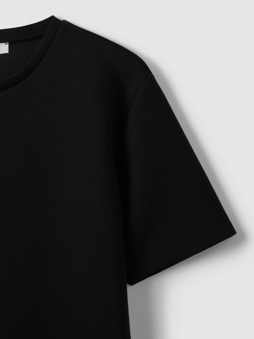 Interlock Jersey Crew Neck T-Shirt Black | Men