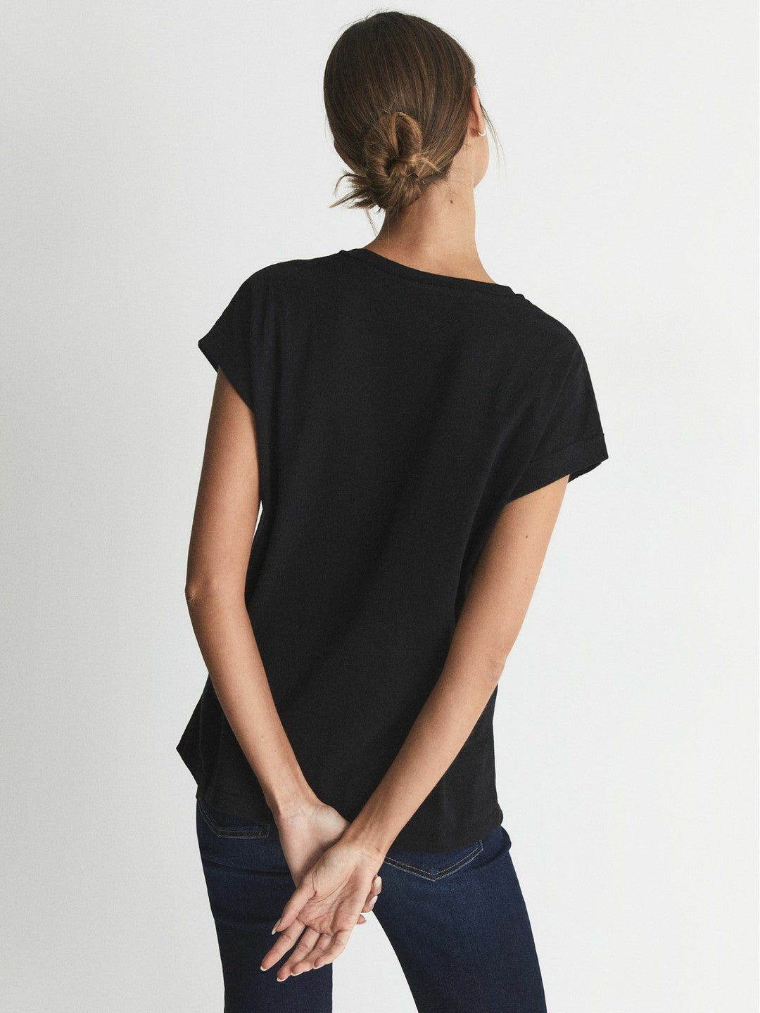 Cotton-jersey T-shirt Black | Women