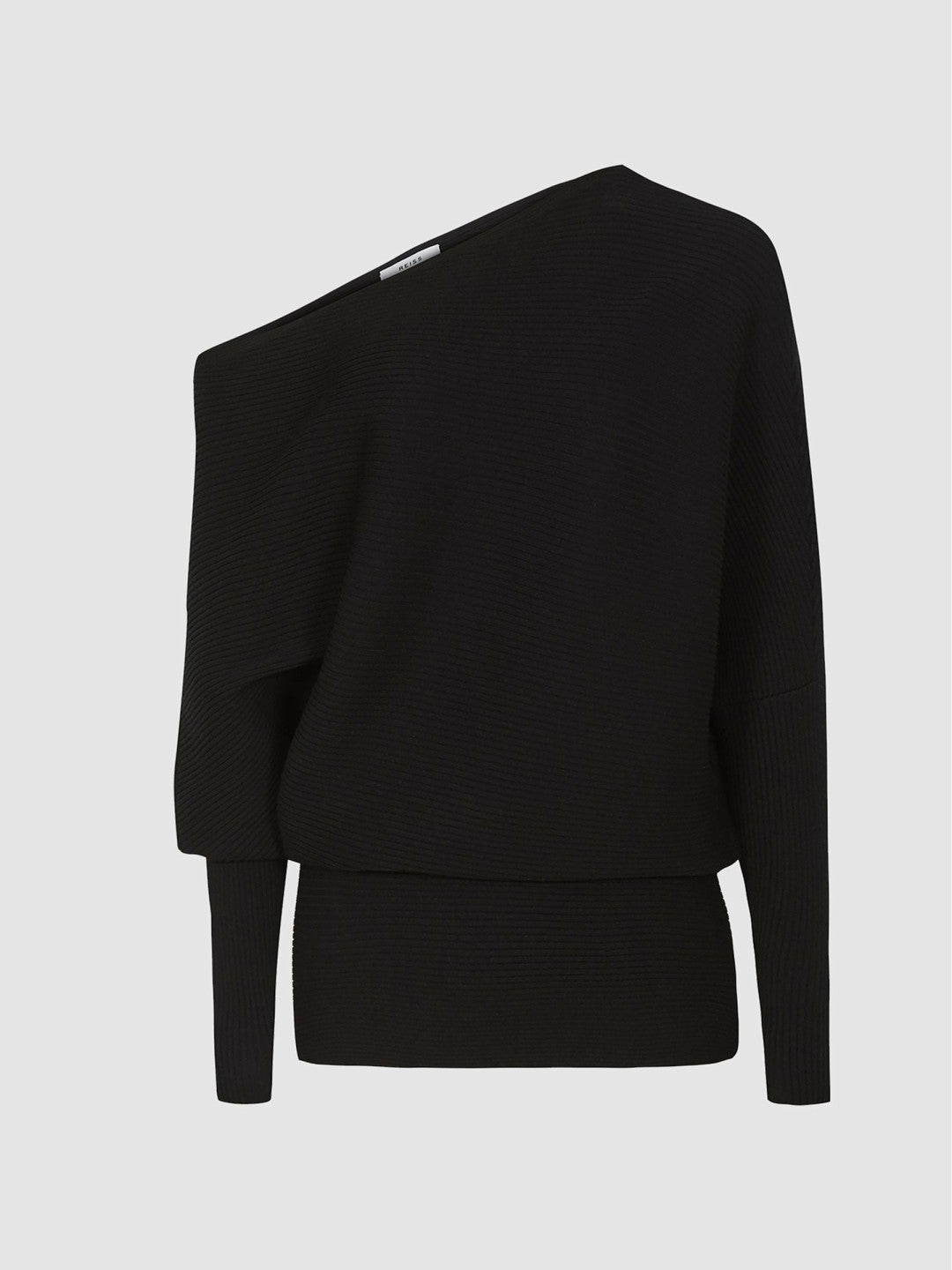 Asymmetric Knitted Top Black | Women