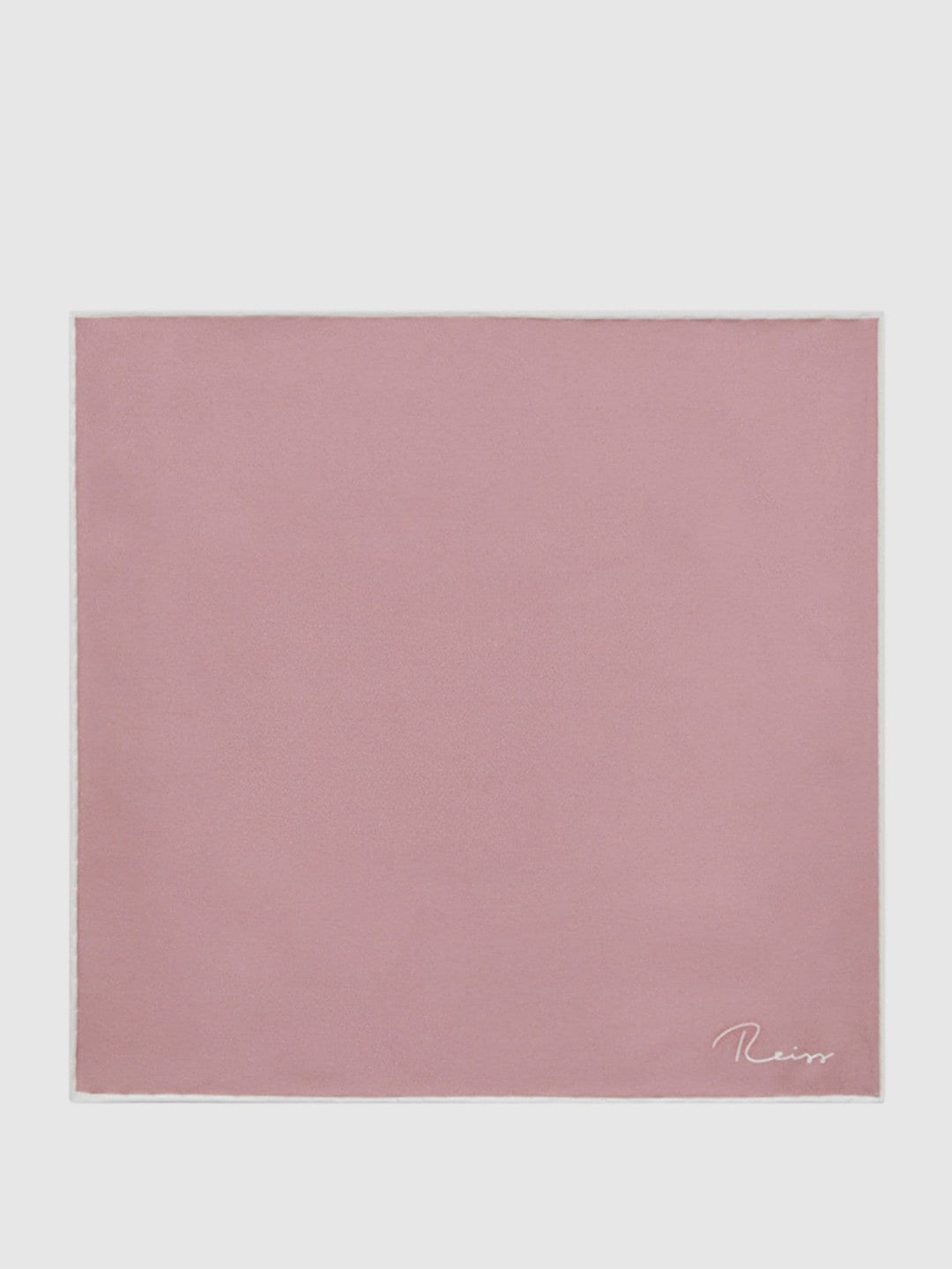 Plain Silk Pocket Square Pink | Men