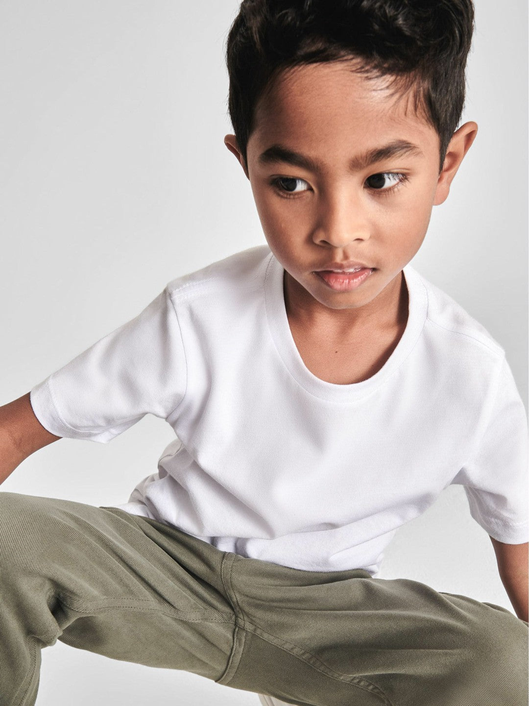 4-9 yrs Crew Neck T-Shirt White | Children & Baby