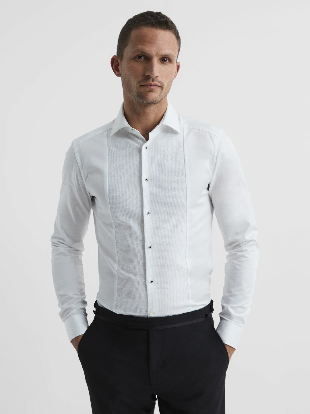 Slim Fit Dinner Shirt White | Men