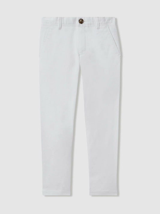 9-14 yrs Slim Fit Casual Chinos White | Children & Baby