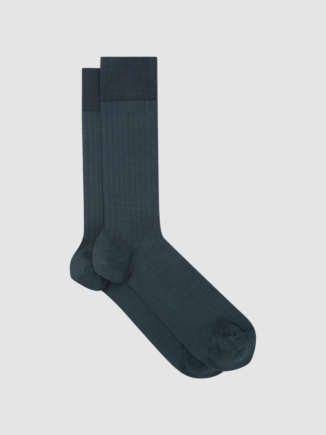 Ribbed Socks Airforce Blue | Men