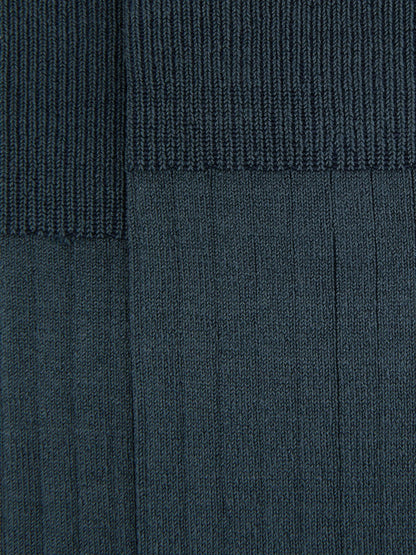 Ribbed Socks Airforce Blue | Men