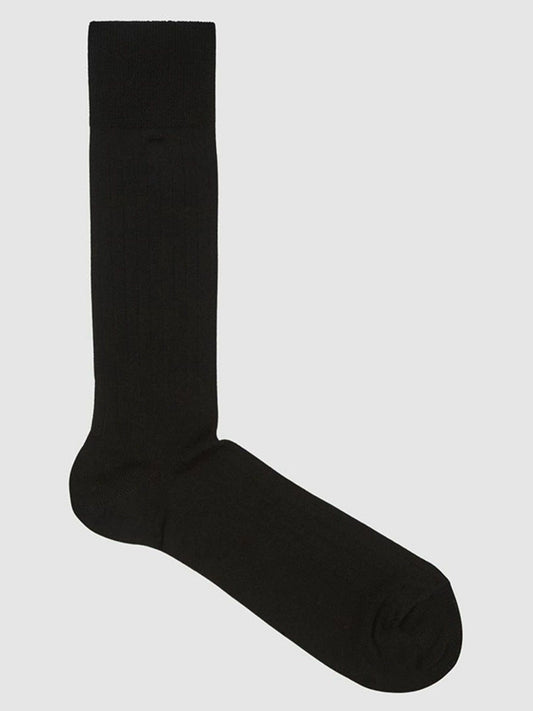Ribbed Socks Black | Men