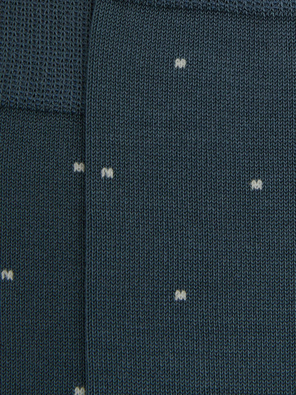Polka Dot Socks Airforce Blue | Men