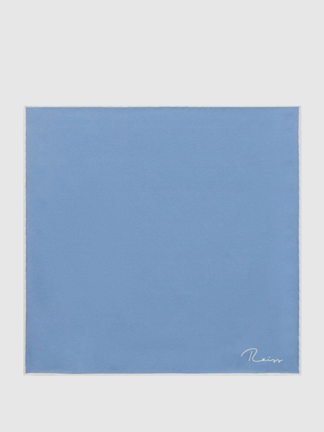 Plain Silk Pocket Square Airforce Blue | Men